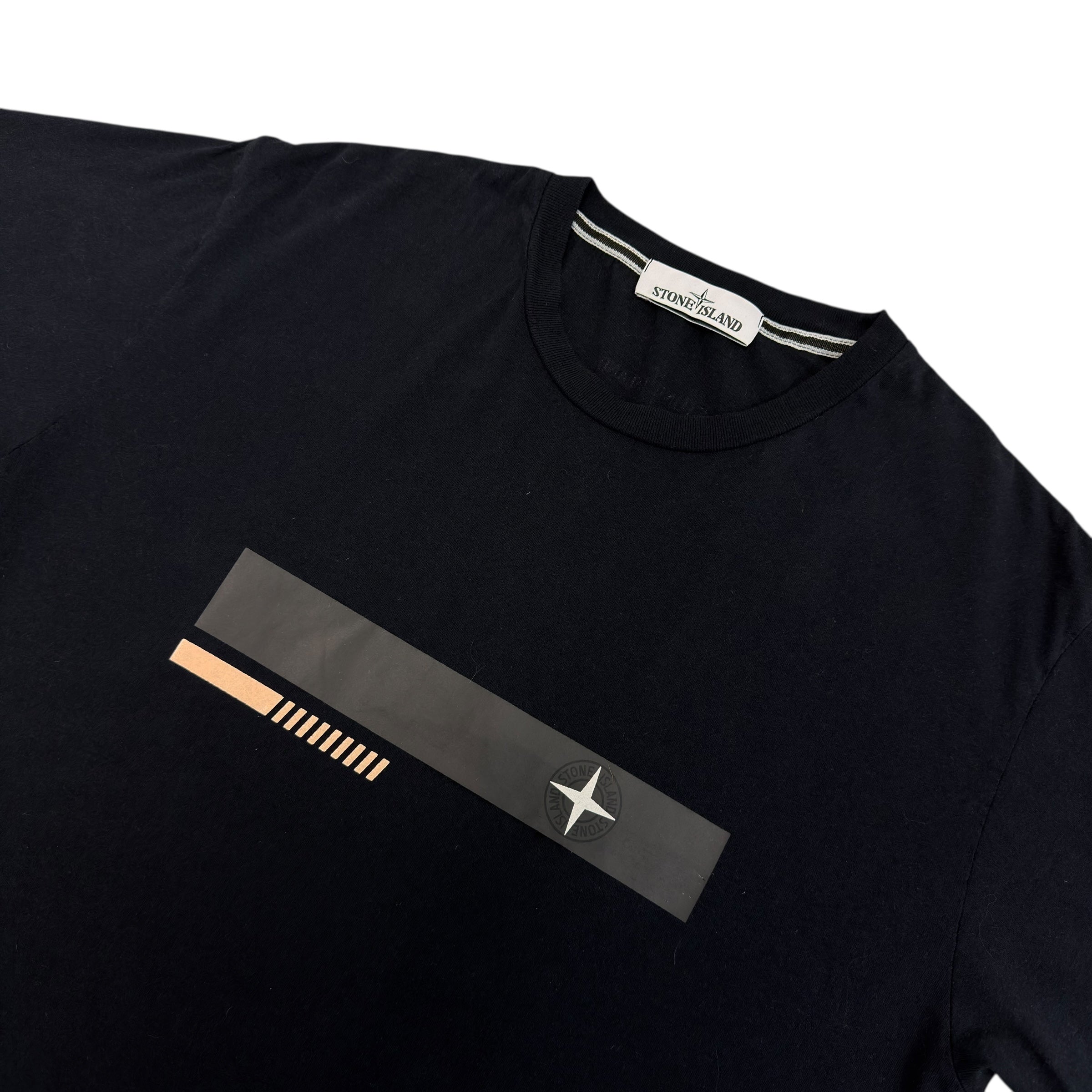 Stone Island Navy Graphic Logo T Shirt