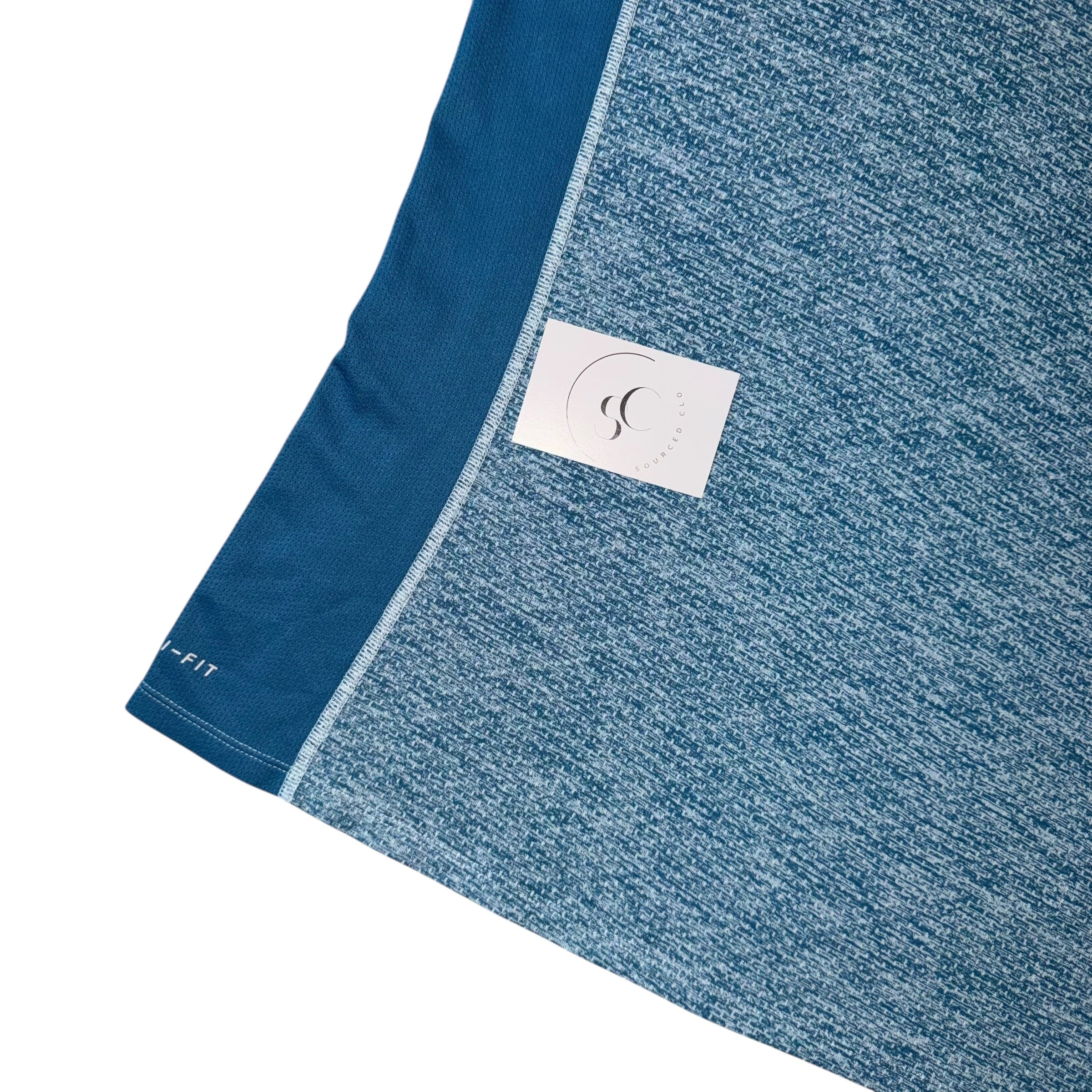 Nike Light Blue Tech Knit Miler T Shirt