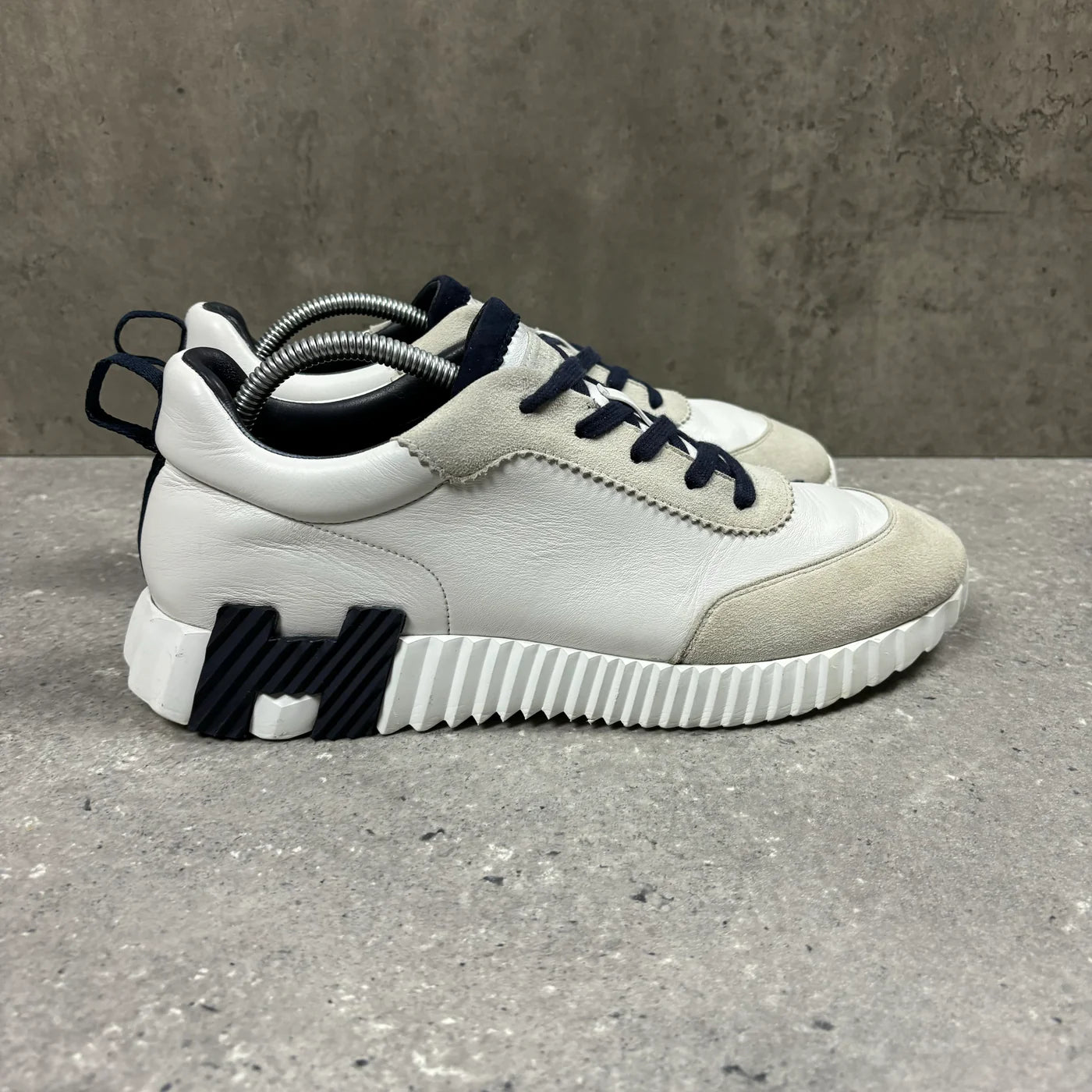 Hermes Bouncing Grey Trainers
