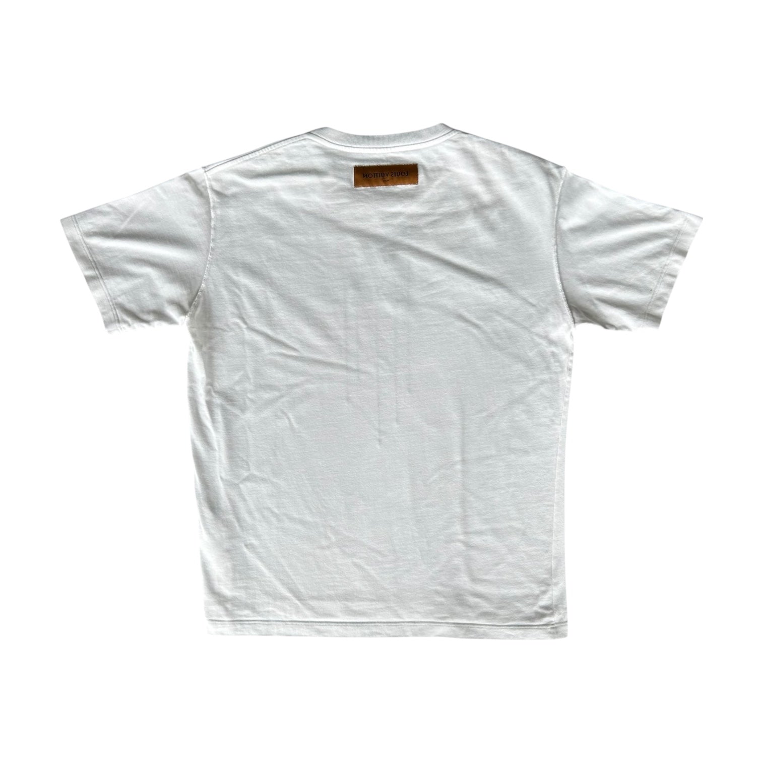 Louis Vuitton White & Black Pendant Logo T-Shirt