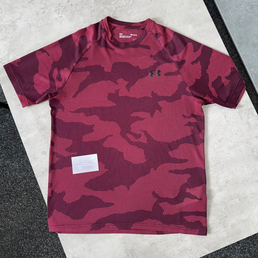 Under Armour Maroon Camouflage T Shirt
