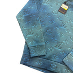 Louis Vuitton Blue 2054 Intarsia Print Hoodie