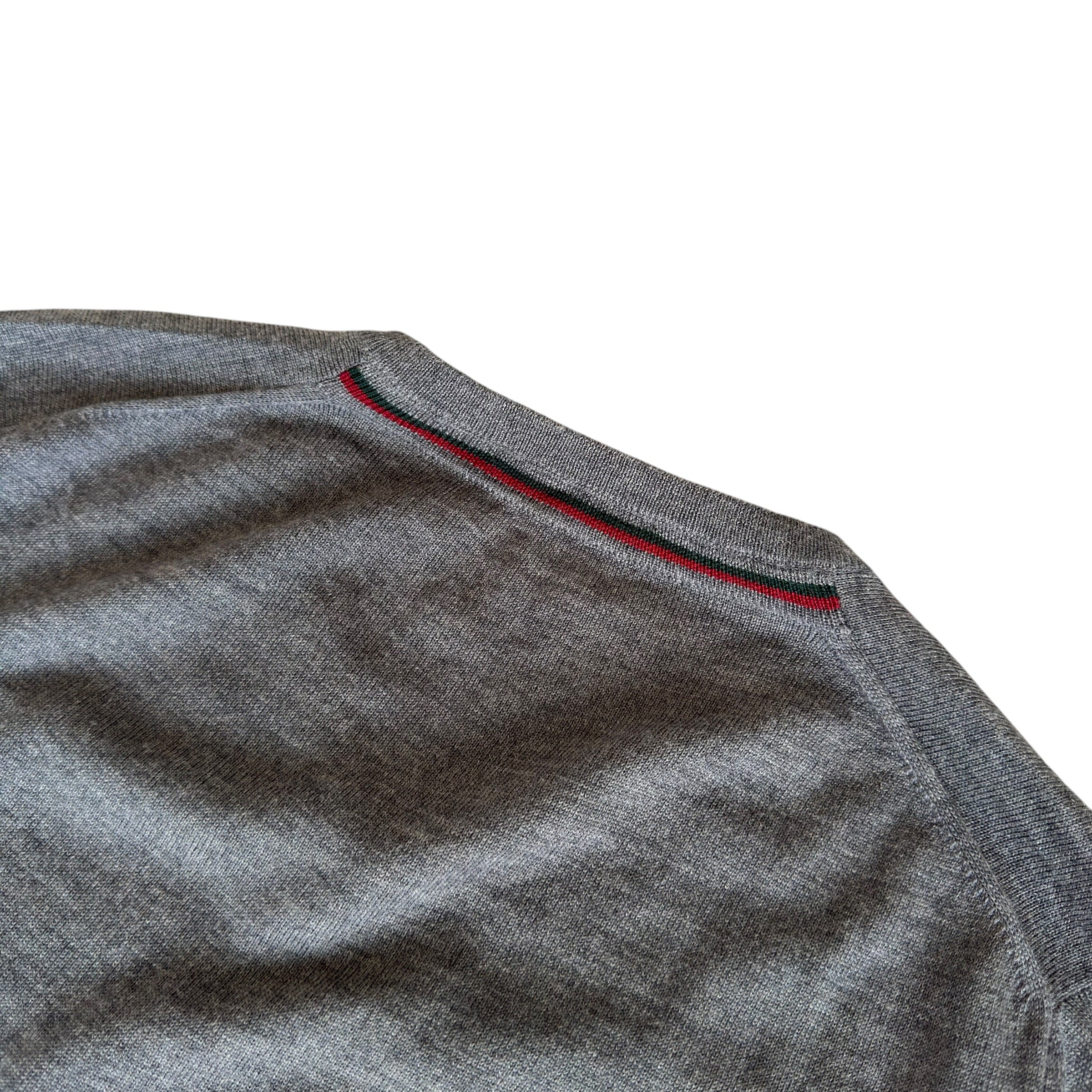 Gucci Grey V Neck Sweatshirt