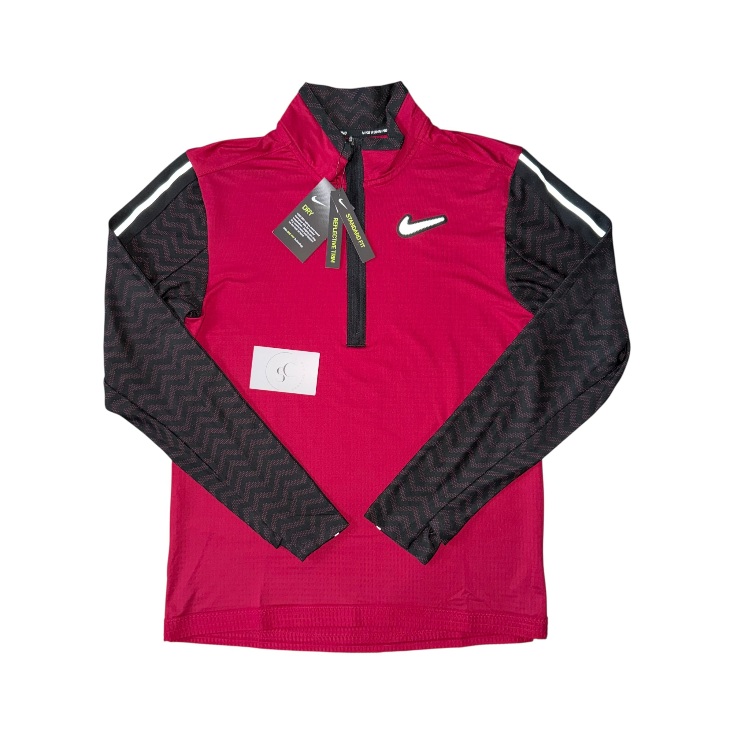 Nike Red Wild Run Element Half Zip