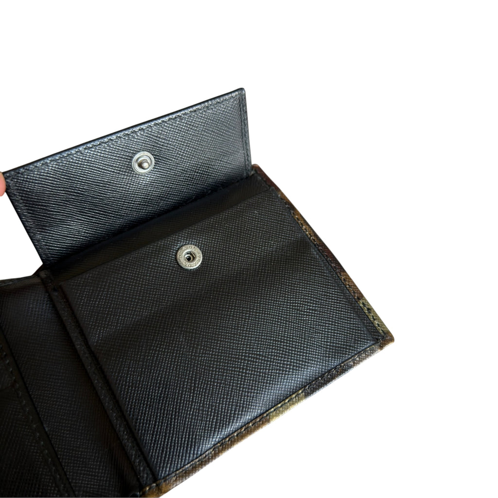 Prada Saffiano Camouflage Bifold Wallet