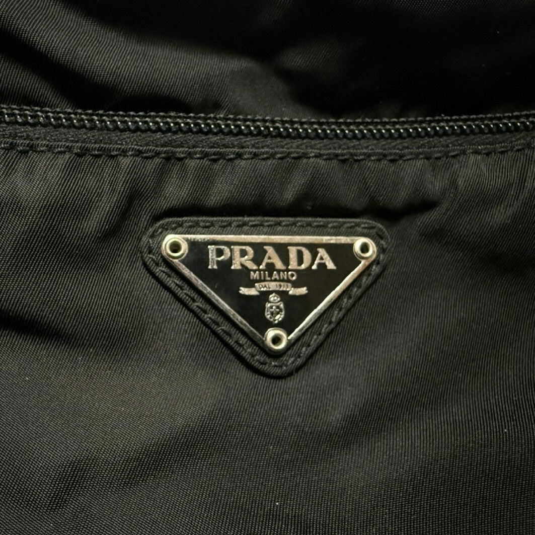 Prada Black Nylon Side Bag