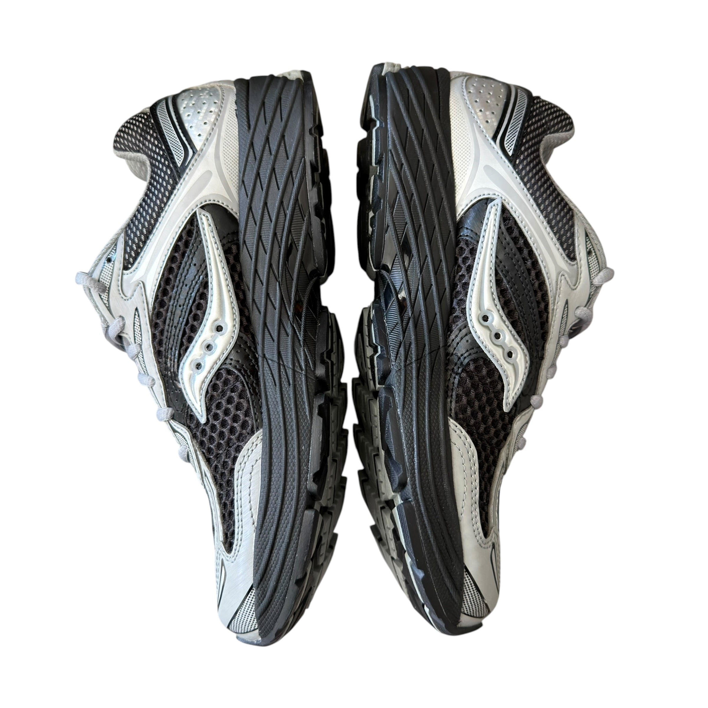 Saucony Pro Grid Silver Grey Omni 9 Trainers
