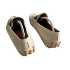 Gucci Beige Web Accent Loafers