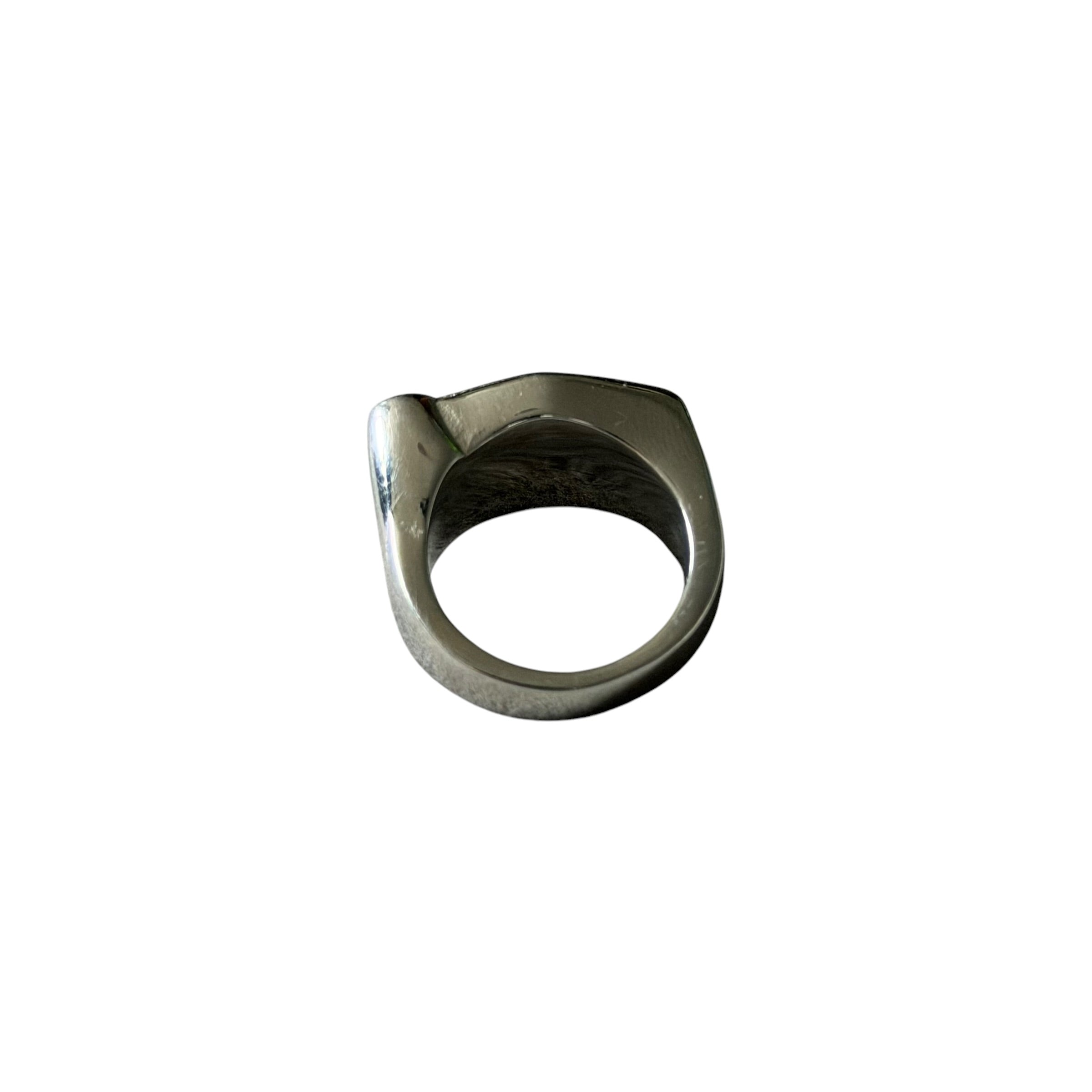 Custom Nike TN Silver Logo Ring