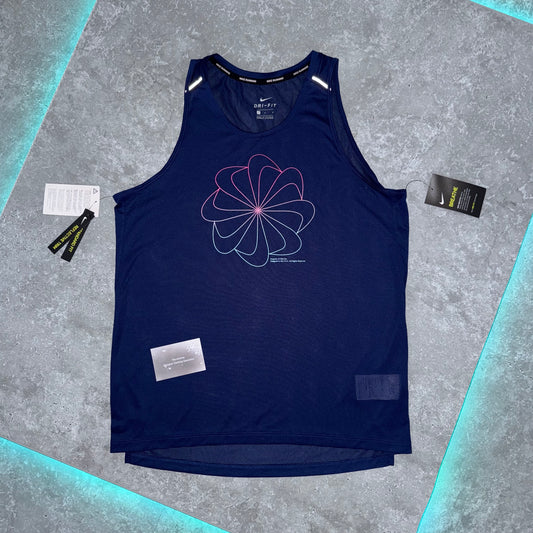 Nike Navy Pinwheel 1.0 Miler Vest