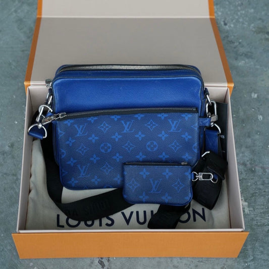 Louis Vuitton Blue Trio Messenger Bag