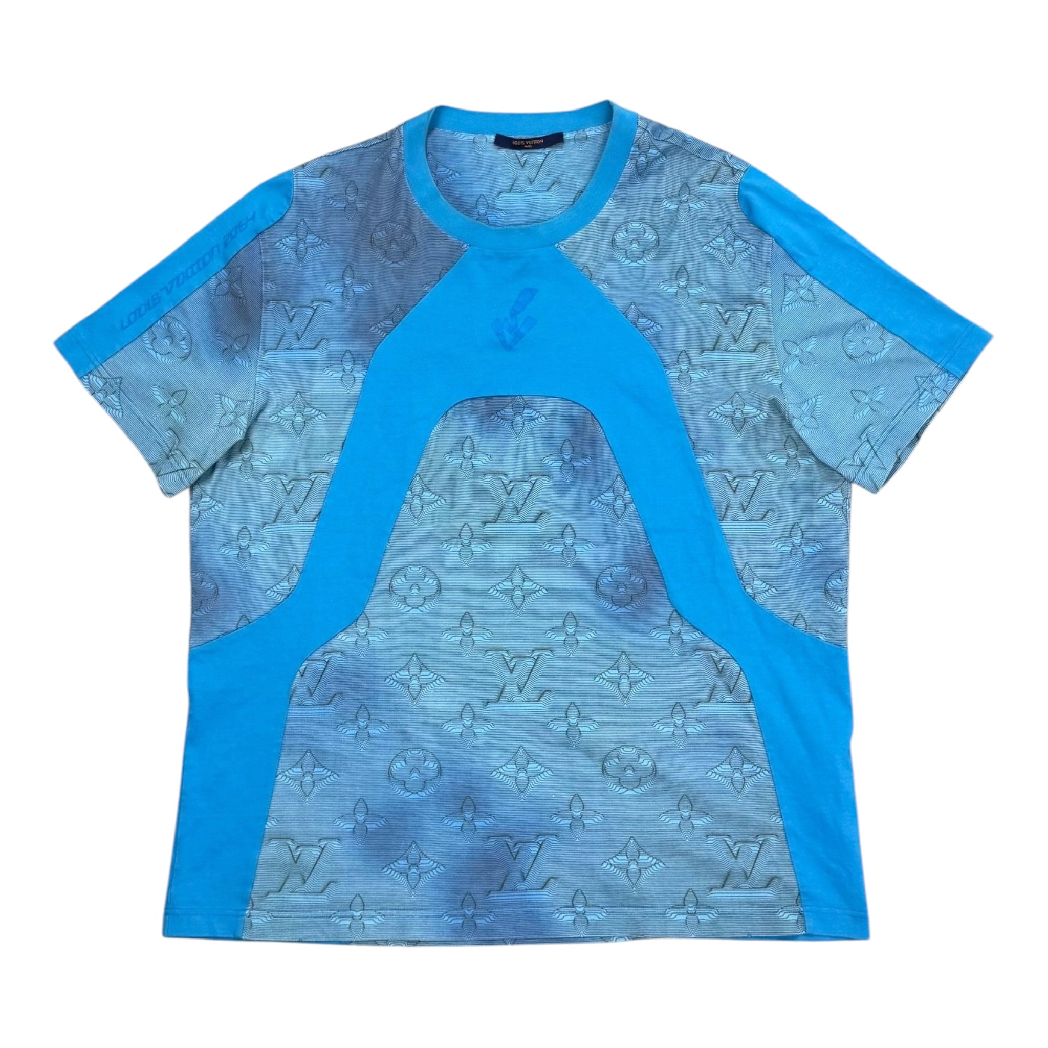 Louis Vuitton 2054 Blue Intarsia T Shirt