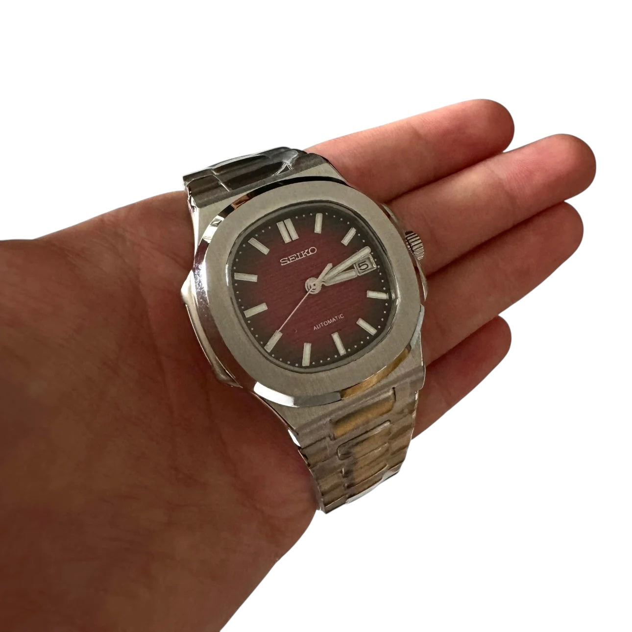 Seiko Mod Nautilus PP Red Watch (PRE ORDER)