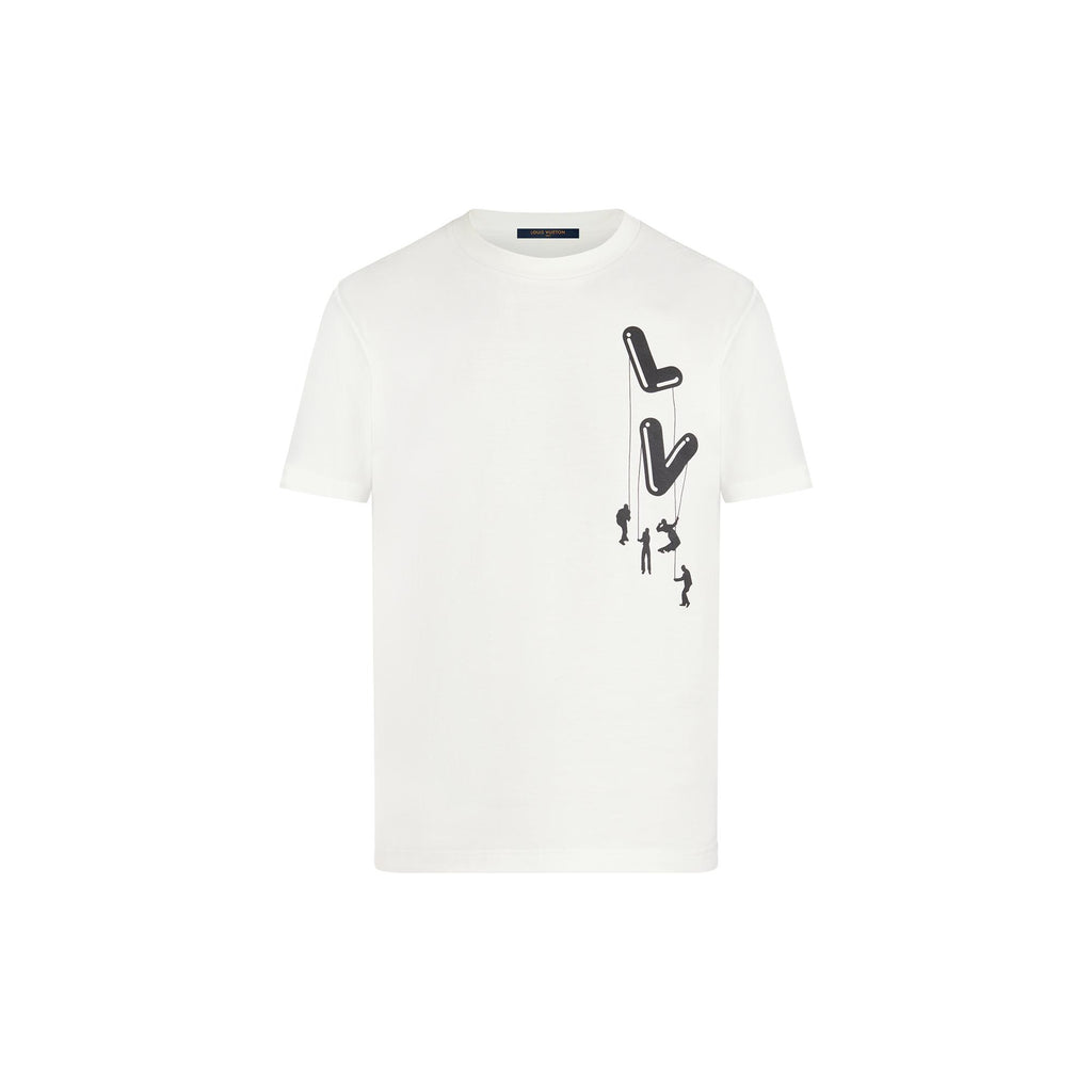 Louis Vuitton White Floating Men T-Shirt