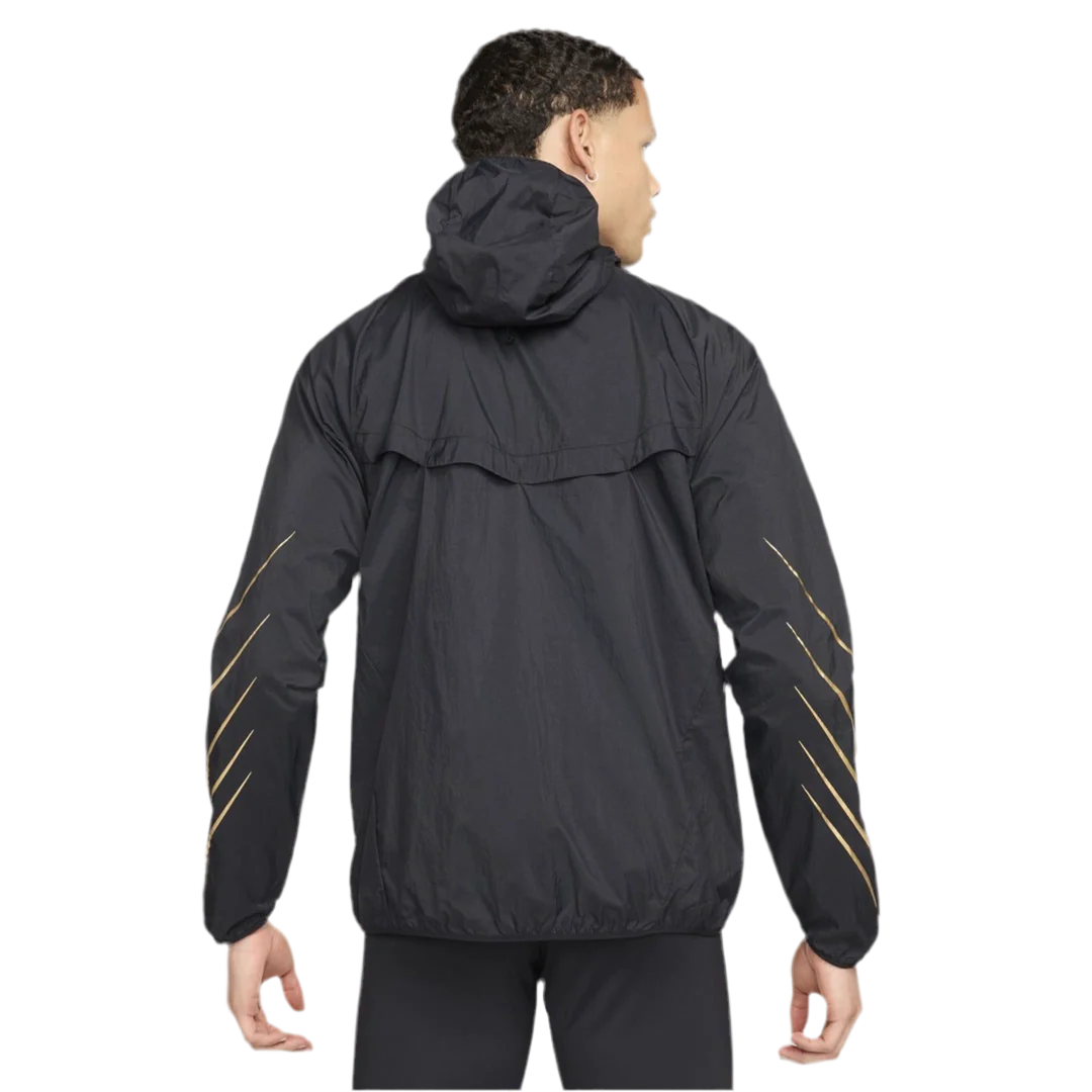 Nike Black Golden Swoosh Windbreaker