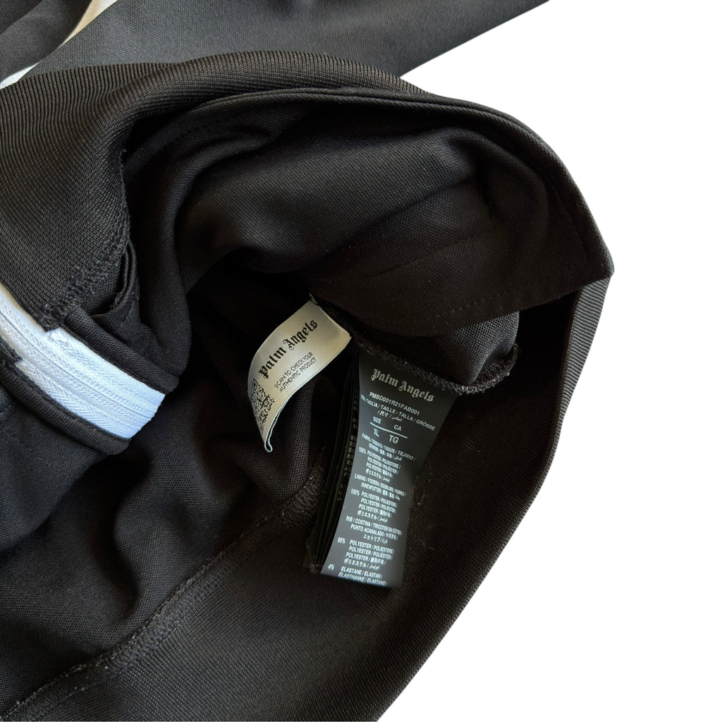 Palm Angels Black Zip Track Jacket