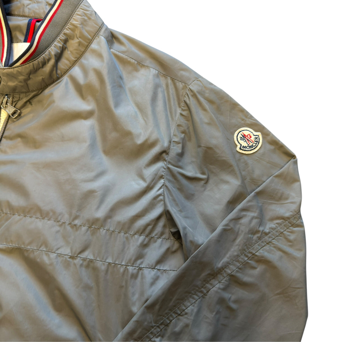 Moncler Grey Albert Nylon Bomber Jacket