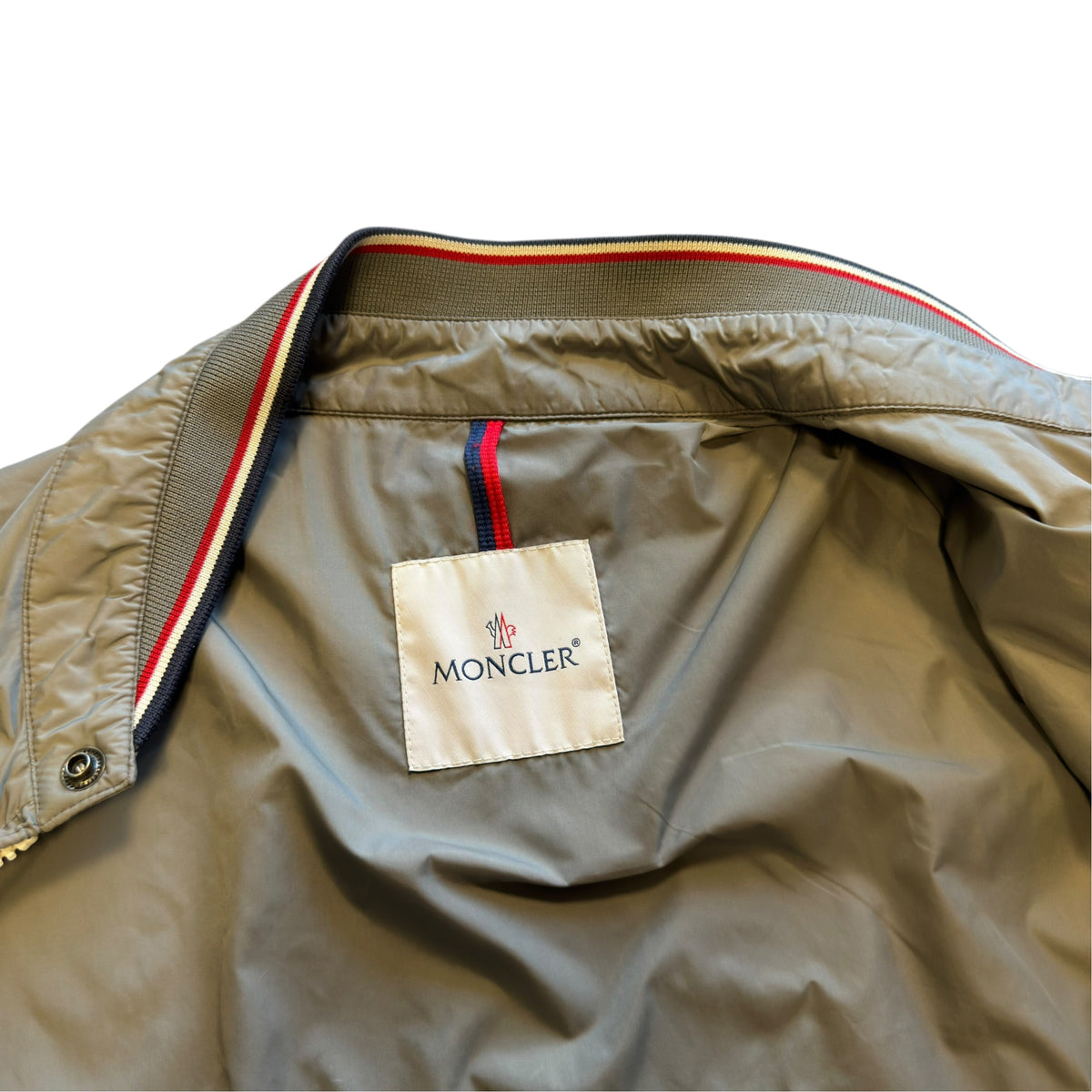 Moncler Grey Albert Nylon Bomber Jacket