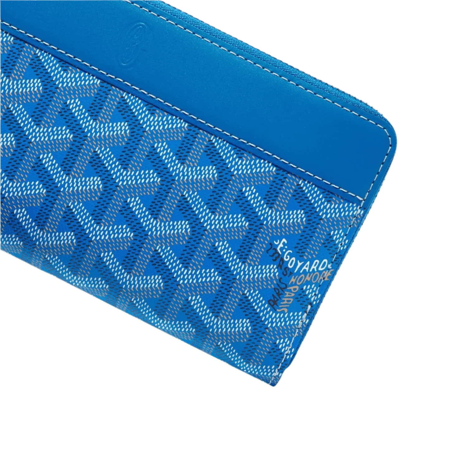Goyard Matignon GM Wallet Blue
