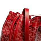 Goyard Petit Flot Bucket Bag Red