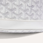 Goyard Petit Flot Bucket Bag White