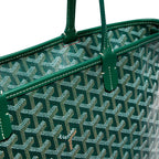 Detail view of Goyard Artois PM Bag Green ARTOISPMLTY09CL09P