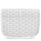 Back view of Goyard Goyardine Belvedere II White PM Messenger Bag BELVE3PMLTY50CG50P