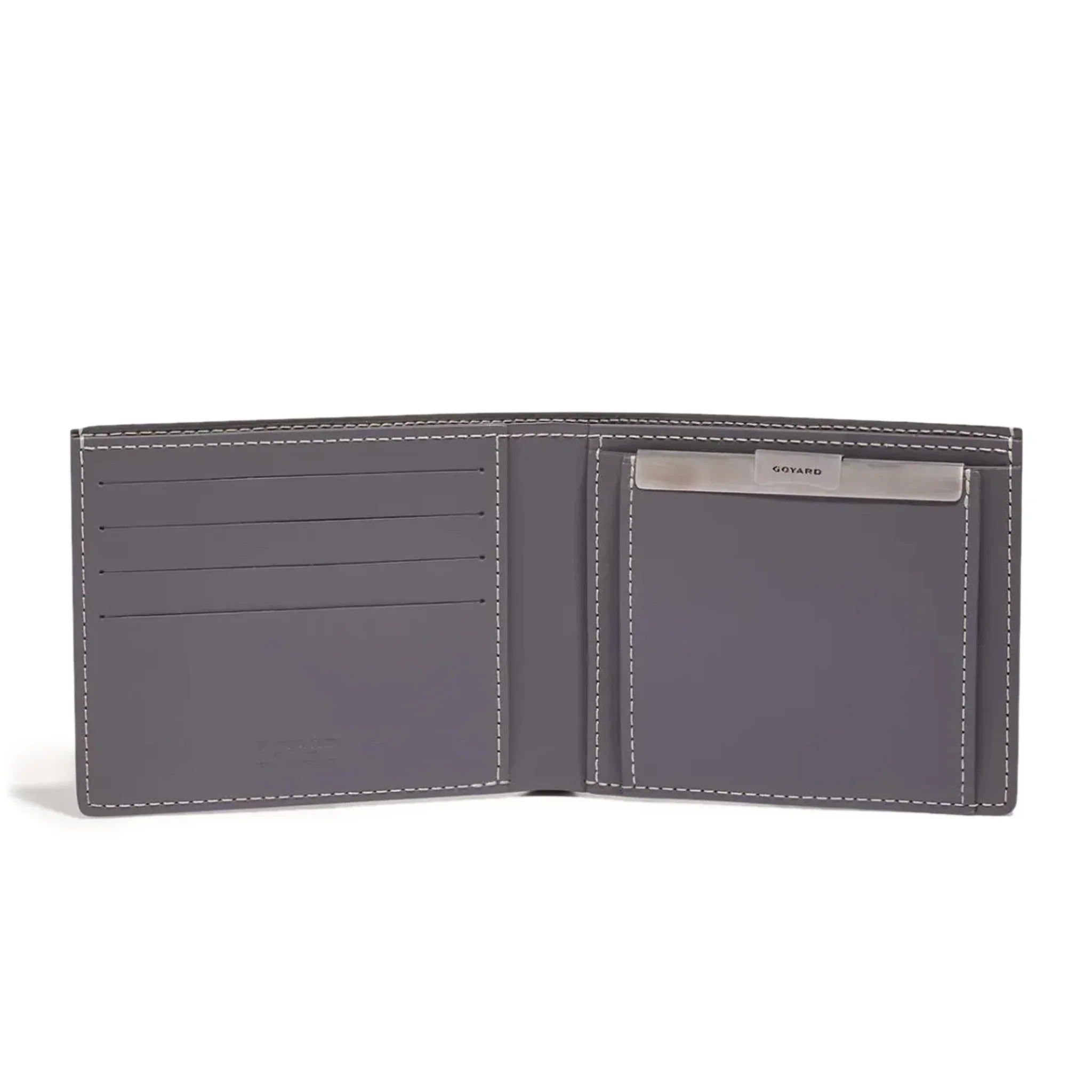 Open view of Goyard Saint-Florentin Grey Wallet STFLO2PMLTY51CL51P